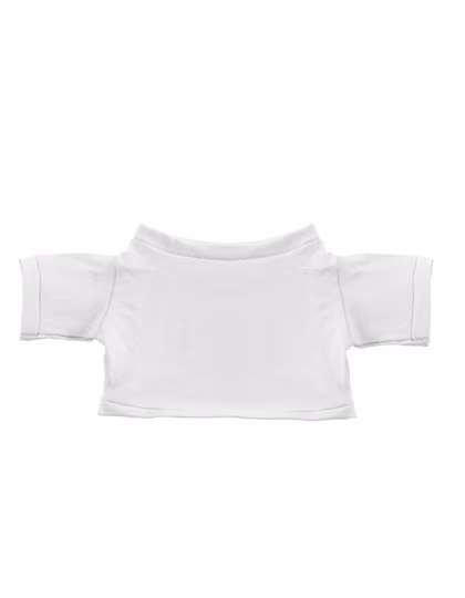 L-merch T-shirt pour peluches 100% Coton, White 9 x 21 cm, NT5013