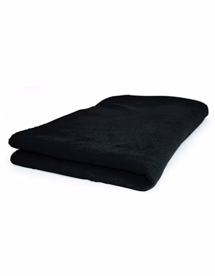L-merch Coperta da Picnic in Pile con Rivestimento Antipilling, Black 180 x 110 cm, NT507