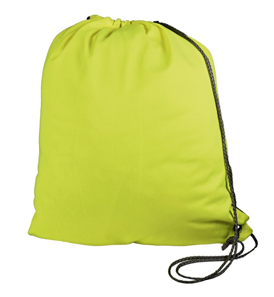 L-merch Einseitig reflektierender Turnbeutel, Nylon, Yellow/Silver 34 x 42 cm, NT6170