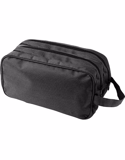 L-merch Kulturtasche Holiday aus 600D Polyester, Black 23.5 x 8.5 x 14.5 cm, NT6425