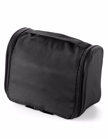 L-merch Trousse de toilette Alicante en Polyester 600D, Black 9.5 x 19 x 16 cm, NT6427