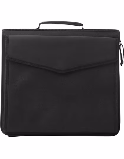 L-merch Cartella Portadocumenti Singapur con Raccoglitore ad Anelli, Black 35.5 x 31 x 6.4 cm, NT8661