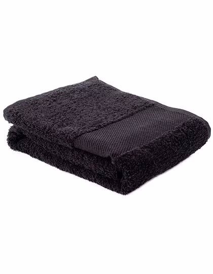 L-merch Fitness Handtuch aus Ringspinn-Baumwolle, Black 130 x 30 cm, NT9190