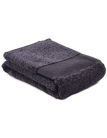 L-merch Fitness Handtuch aus Ringspinn-Baumwolle, Dark Grey 130 x 30 cm, NT9190