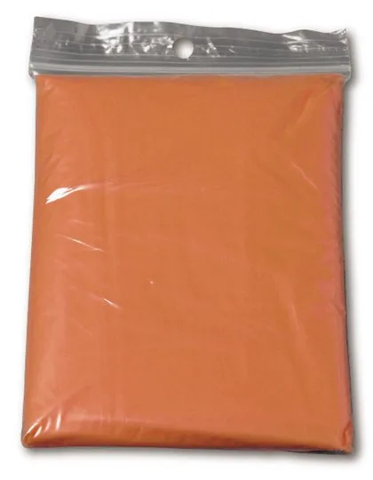 L-merch Regenponcho Oxford aus Polyethylen, Orange One Size, NT9504