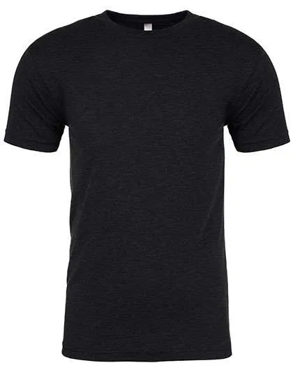 Next Level Apparel Tri-Blend T-Shirt mit Crewneck für Herren, Vintage Black (Tri-Blend) XXL, NX6010