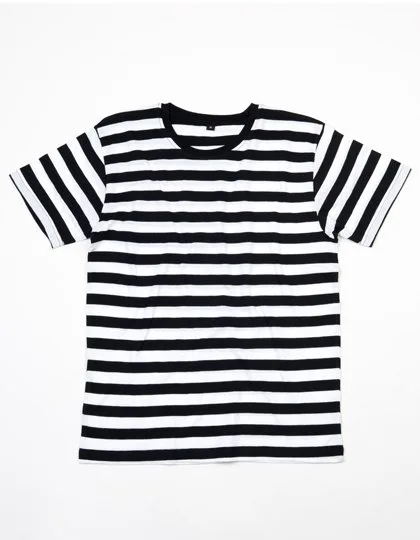 Mantis T-Shirt mit Streifenmuster für Herren, Black/White M, P109s