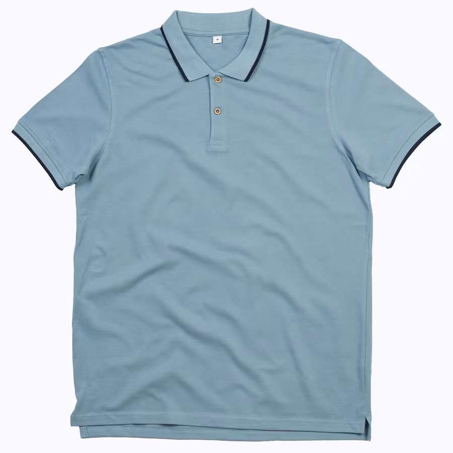 Polo with Contrast Stripes made of Organic Cotton