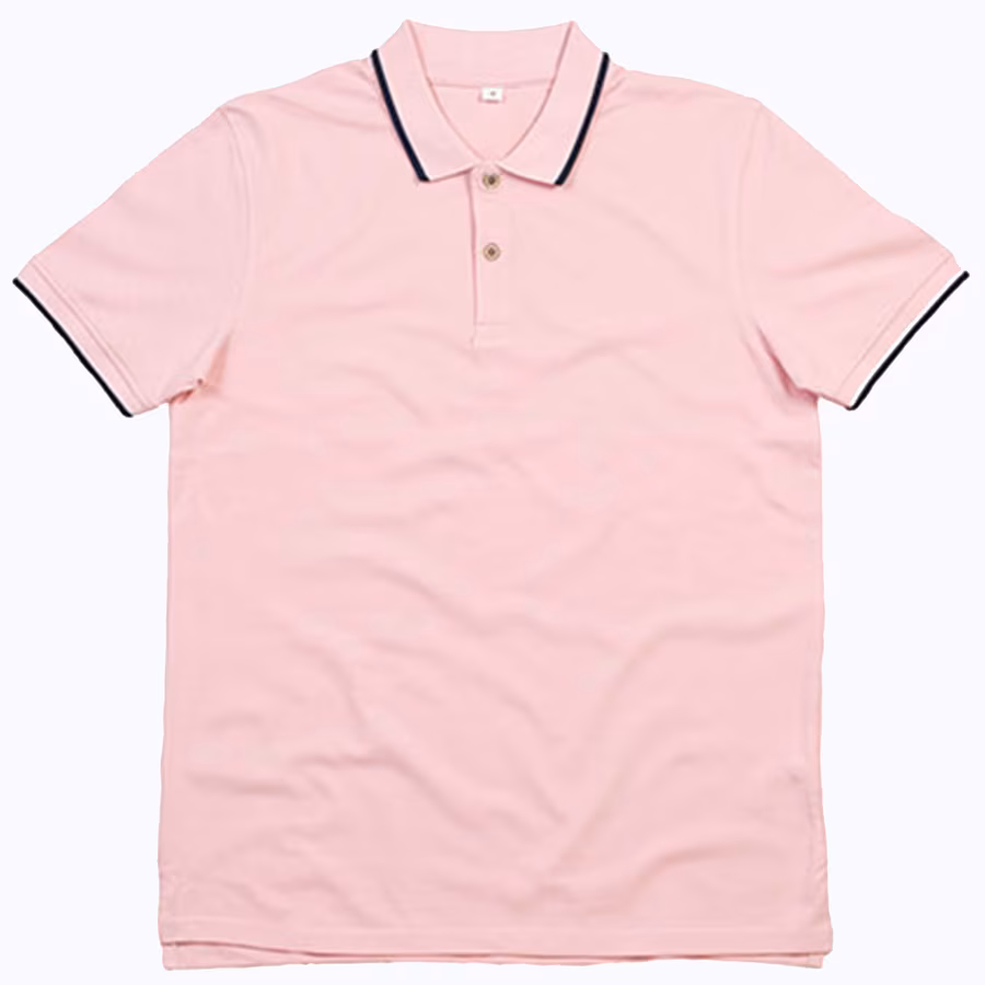 Polo mit Kontraststreifen aus Bio-Baumwolle