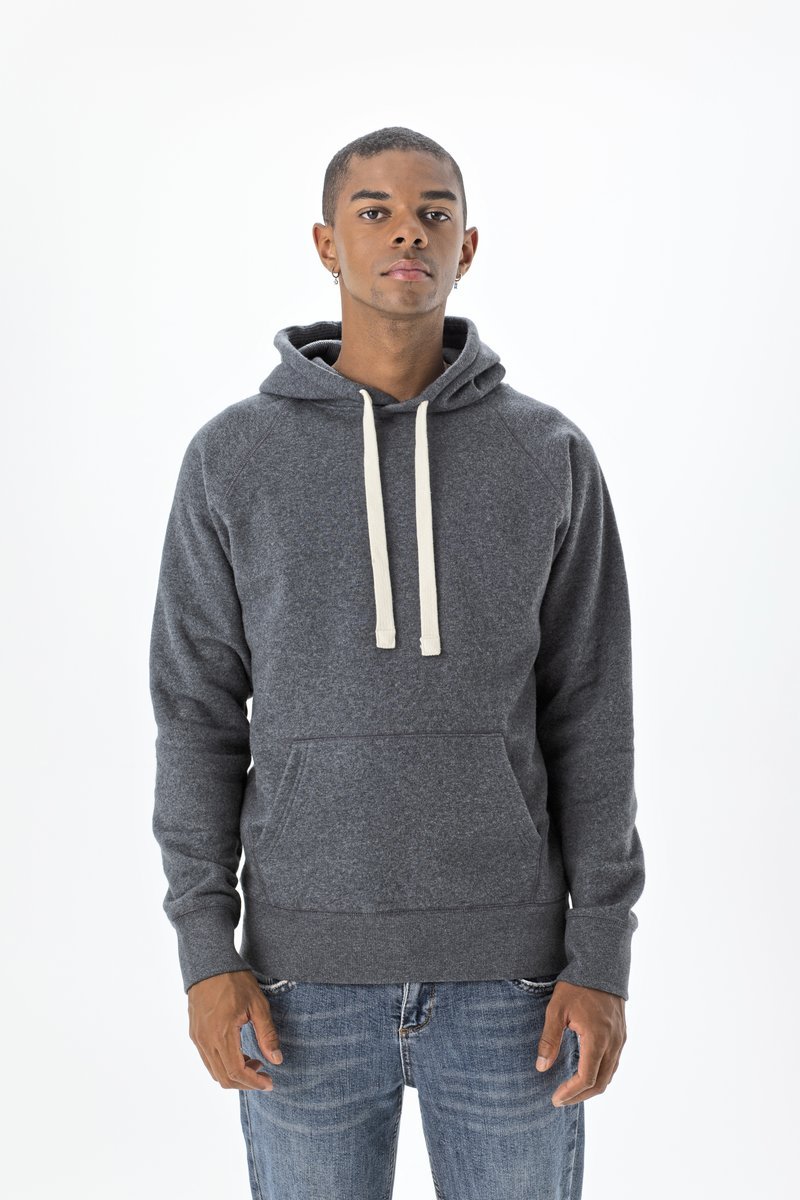 Mantis Bio-Baumwoll Hoodie mit Kängurutaschen, Black S, P73