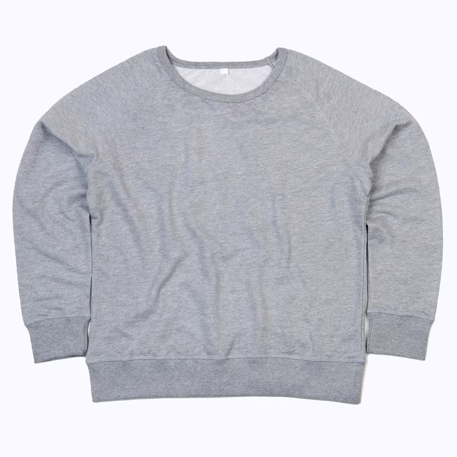 Mantis Felpa Boxy in Cotone Biologico, Heather Grey Melange M, P77