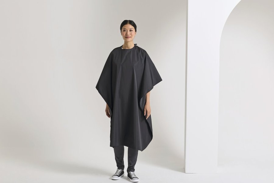Premier Workwear Wasserdichter Salon Umhang 160 cm, Black (ca. Pantone Black C) 160 x 117 cm, PW116