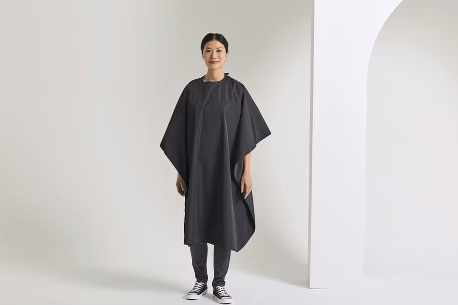 Premier Workwear Wasserdichter Salon Umhang 160 cm, Black (ca. Pantone Black C) 160 x 117 cm, PW116