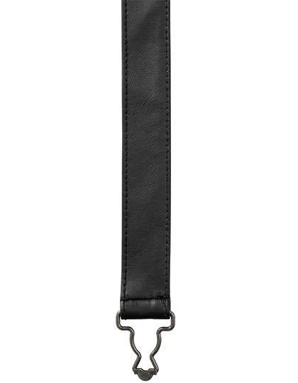 Premier Workwear Cross Back Schürzenbänder aus Kunstleder, Black Faux Leather 170 x 3 cm, PW119