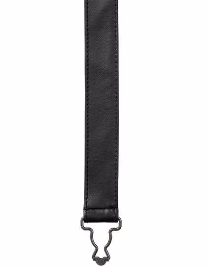 Premier Workwear Bretelle per Grembiule Cross Back in Similpelle, Black Faux Leather 170 x 3 cm, PW119
