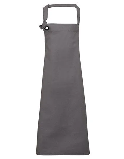 Premier Workwear Latzschürze aus schwerem Baumwoll-Canvas, Dark Grey 72 x 86 cm, PW130