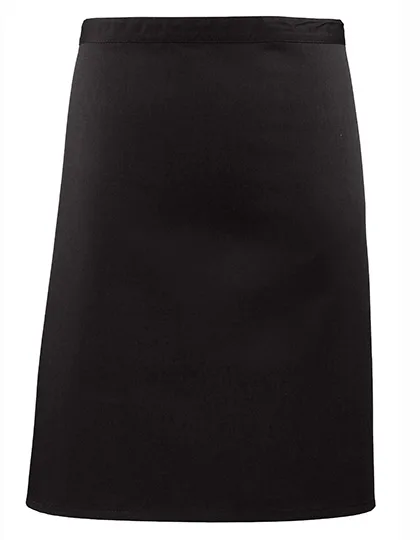 Premier Workwear Tablier mi-long en sergé de Coton 90 cm, Black (ca. Pantone Black C) 70 x 50 cm, PW151