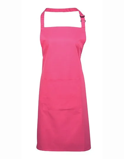 Premier Workwear Tablier en sergé coloré avec poche, Hot Pink (ca. Pantone 214C) 72 x 86 cm, PW154