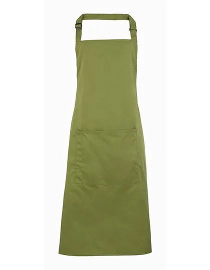 Premier Workwear Farbenfrohe Twill-Schürze mit Tasche, Oasis Green (ca. Pantone 371C) 72 x 86 cm, PW154