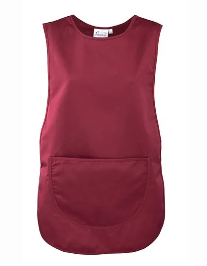 Premier Workwear Damen-Tabard mit Tasche und Druckknopf, Burgundy (ca. Pantone 216C) XXL, PW171