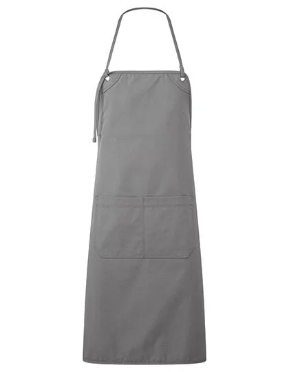 Premier Workwear Doppeltaschen-Canvas-Schürze Artisan's Choice, Dark Grey (ca. Pantone 425C) 72 x 86 cm, PW181
