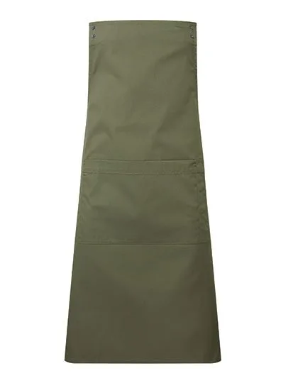 Premier Workwear Farbenfrohe Schürze mit Druckknöpfen, Olive (ca. Pantone 7763C) 70 x 86 cm, PW190