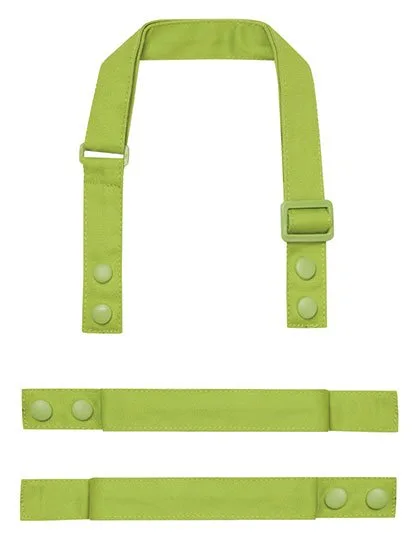 Premier Workwear Farbenfrohe Schürzenträger aus Recyclingmaterial, Lime (ca. Pantone 2304C) 2,5 x 90 cm, PW191