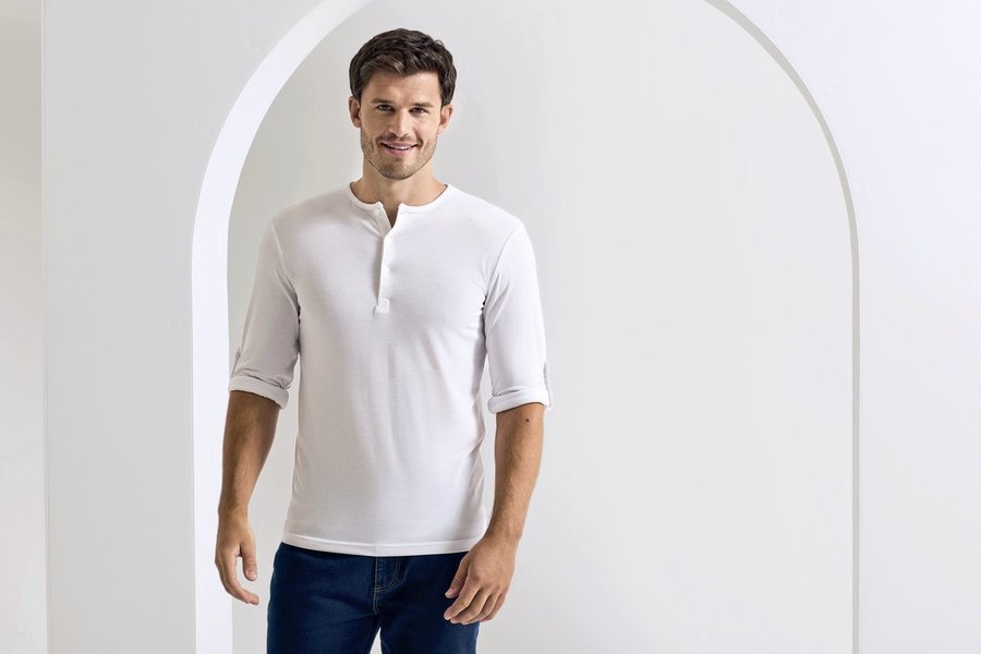 Premier Workwear T-Shirt mit Krempelärmeln für Herren, Black (ca. Pantone Black C) XS, PW218