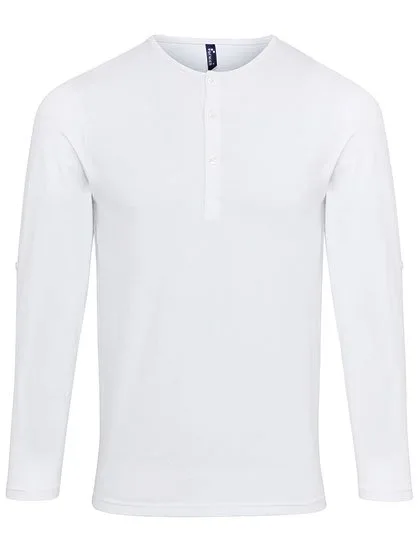 Premier Workwear T-Shirt mit Krempelärmeln für Herren, White 3XL, PW218