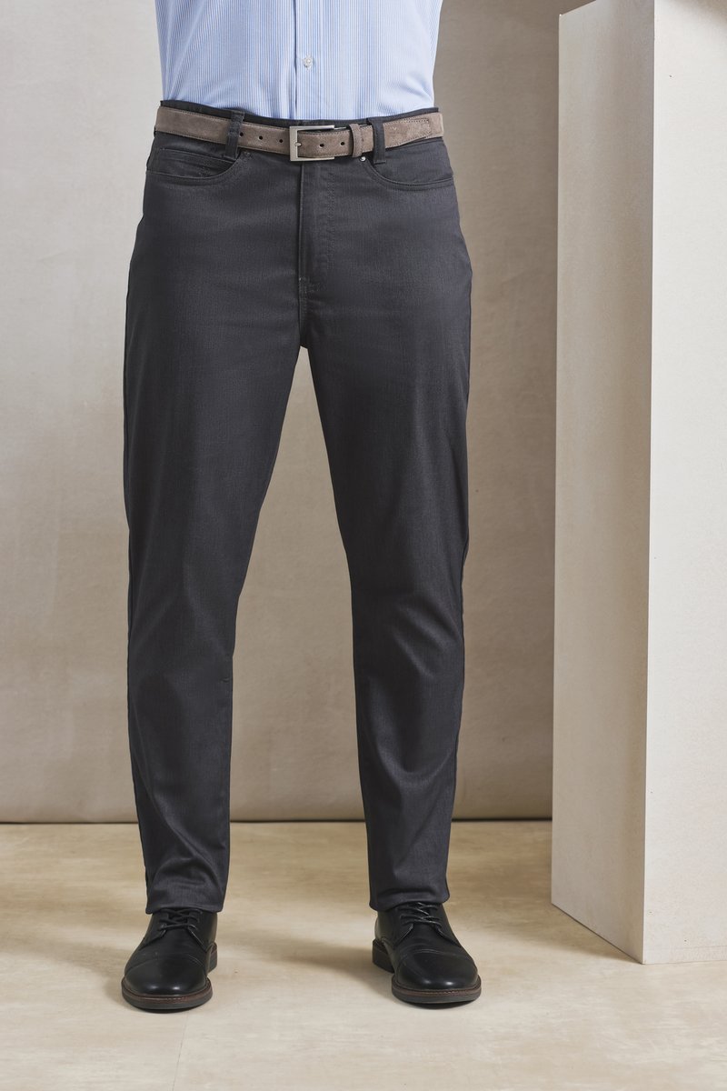 Premier Workwear Performance Chino Jeans mit Nieten für Herren, Black (ca. Pantone Black C) 30/31, PW560