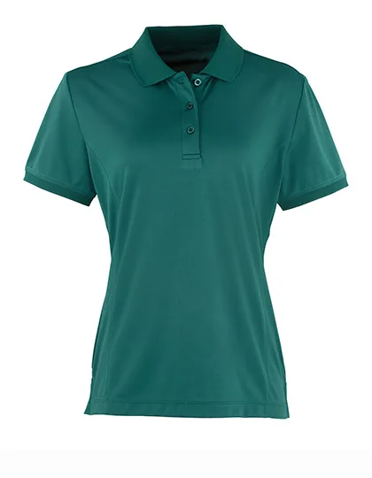 Premier Workwear Coolchecker® Piqué Poloshirt, atmungsaktiv für Damen, Bottle Green (ca. Pantone 560C) XL, PW616