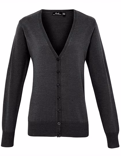 Premier Workwear Women´s Button Through Knitted Cardigan Red XXL (18) (PW697)