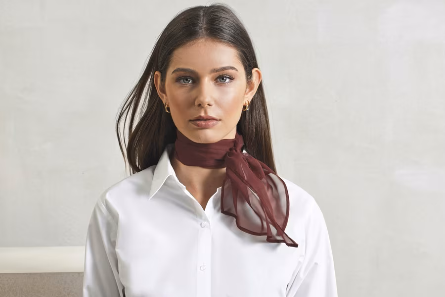 Premier Workwear Women's Chiffon Scarf Pastel Colours 98x16,5 cm, Natural (ca. Pantone 1205C) 98 x 16,5 cm, PW740