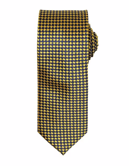 Premier Workwear Houndstooth Pattern Tie, 100% Polyester, Red One Size, PW787