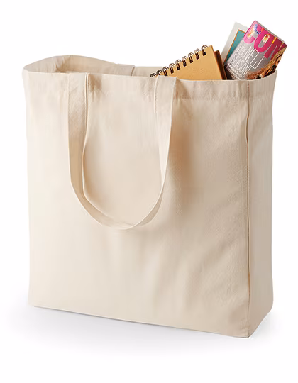 Quadra Sac shopper en toile de Coton 20 litres, Natural 39 x 42 x 13 cm, QD23