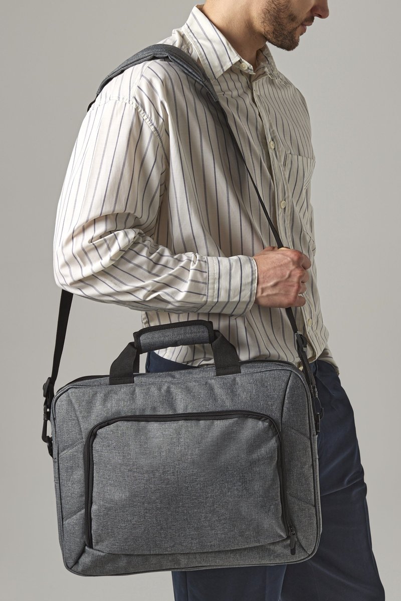 Quadra Laptop-Tasche 17 Zoll mit Organizer, Black 41 x 30 x 14 cm, QD268