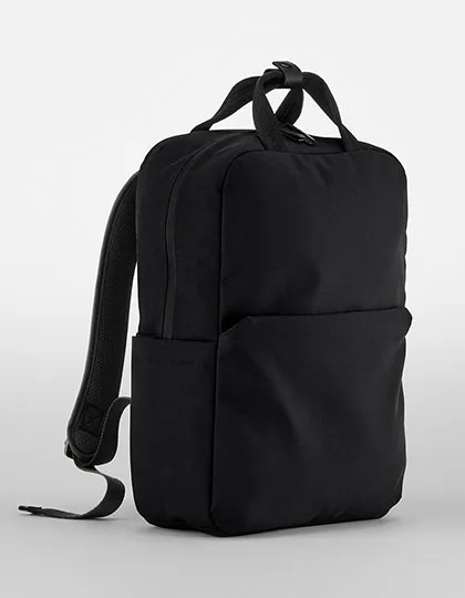 Quadra Recycelter Laptop-Rucksack mit Schutzfach, Black 41 x 37 x 11 cm, QD271
