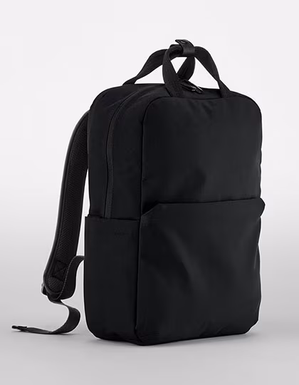 Quadra Recycled Laptop Backpack with Protective Compartment, Black 41 x 37 x 11 cm, QD271