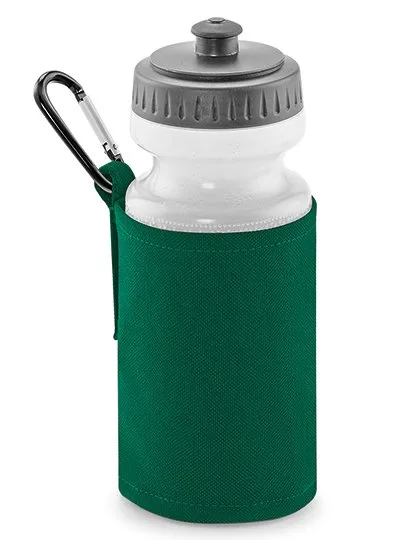 Quadra Wasserflasche mit Halter und Gürtelschlaufe, Bottle Green 7.5 x 7.5 x 20 cm, QD440