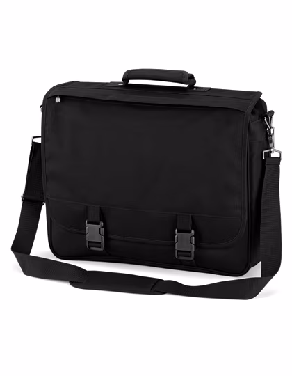 Quadra Portfolio Umhängetasche mit Organizer-Sektion, Black 41 x 34 x 10 cm, QD65