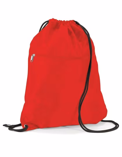 Quadra Gymsac idrorepellente con Zip, Classic Red 40 x 49 cm, QD71