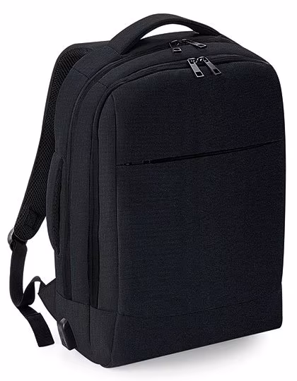 Quadra Convertible Backpack with USB Charging Port, Black 30 x 42 x 14 cm, QD990