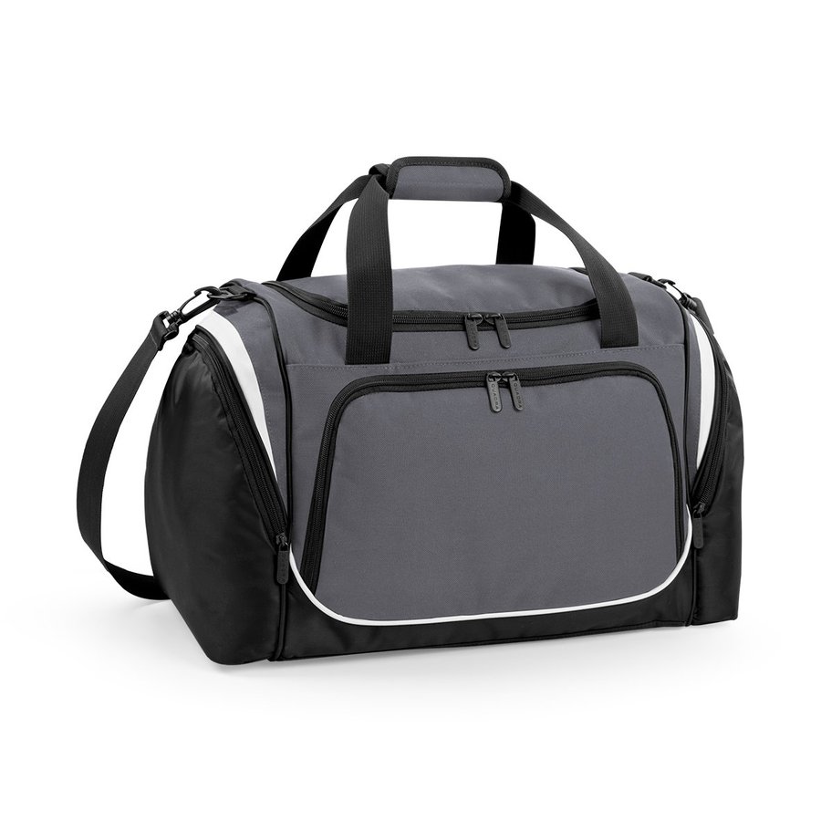 Quadra Pro Team Sporttasche mit Schuhfach, Black/Light Grey 48 x 30 x 27 cm, QS277