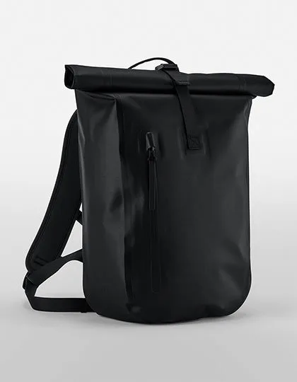 Quadra Borsa Roll-Top impermeabile in materiale riciclato, Black 44 x 28 x 14 cm, QS573