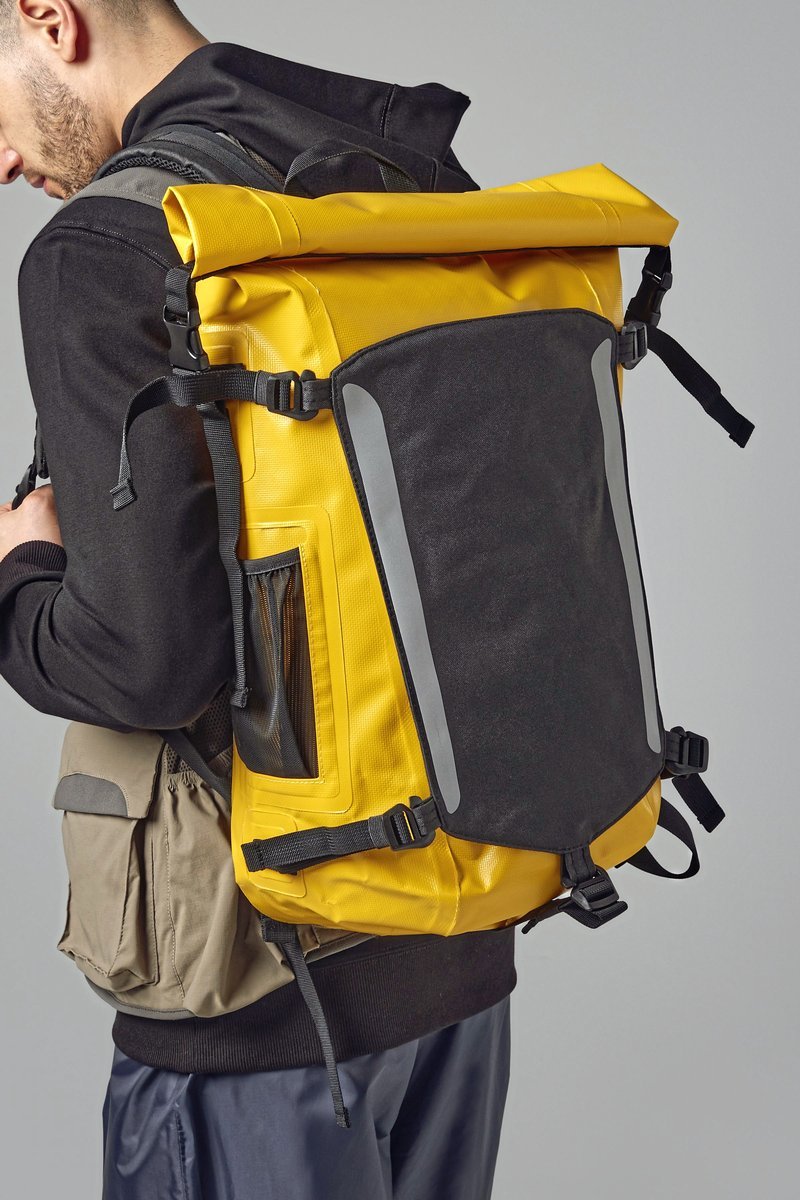 Quadra Wasserdichter Rucksack 25L mit Rollverschluss, Black/Black 30 x 51 x 21 cm, QX625