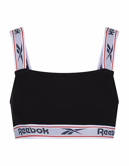 Reebok Crop Top Krystal with Removable Pads, Black XS, RBK9482