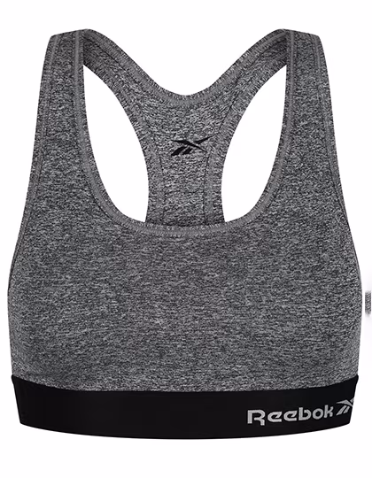 Reebok Crop top de sport "Simone" avec dos nageur, Grey Marl S, RBK9489