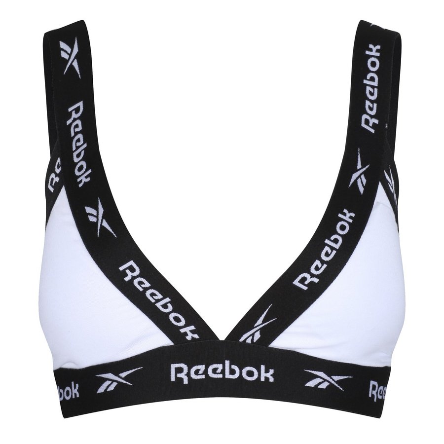 Reebok Triangle-Bra Dotty aus Baumwolle für Damen, White XS, RBK9625