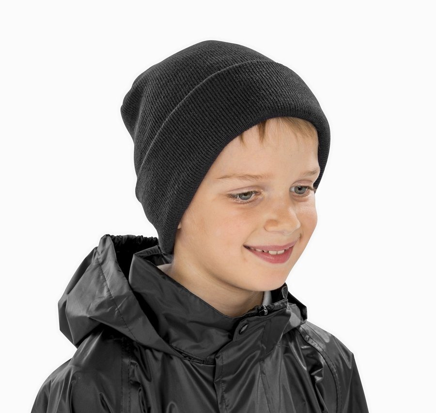 Result Winter Essentials Junior Ski Mütze aus Polyacryl, Black One Size, RC29J