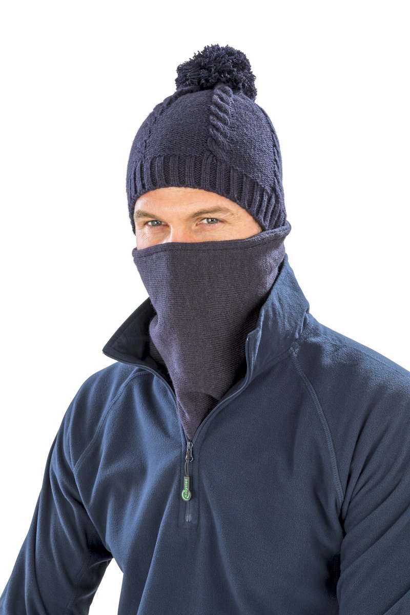 Result Winter Essentials Bandit Gesichts-/Hals-/Brustwärmer Wendbar, Black L/XL, RC353